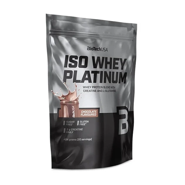 Протеин BioTech Iso Whey Platinum шоколадный изолят 454 g - Фото 1 Протеин BioTech Iso Whey Platinum шоколадный изолят 454 g - изображение 1