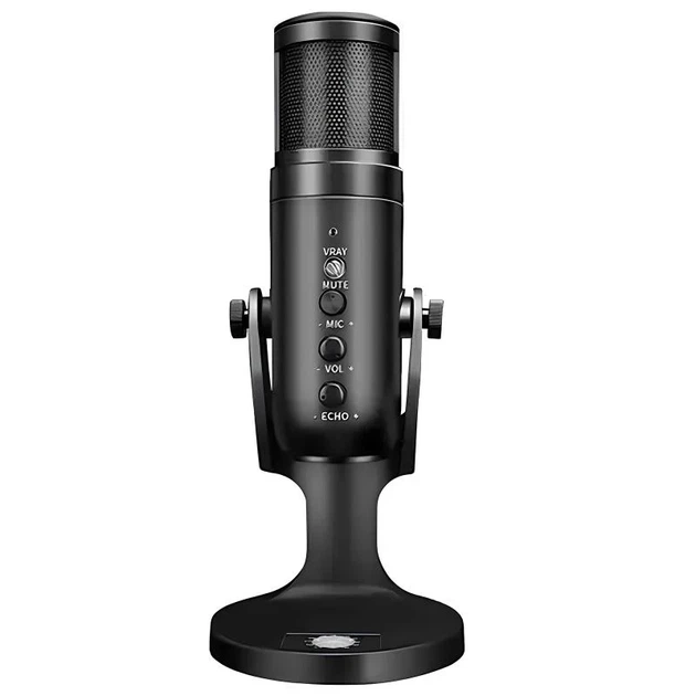Микрофон конденсаторный JMARY MC-PW9 USB черный пластик - изображение 3