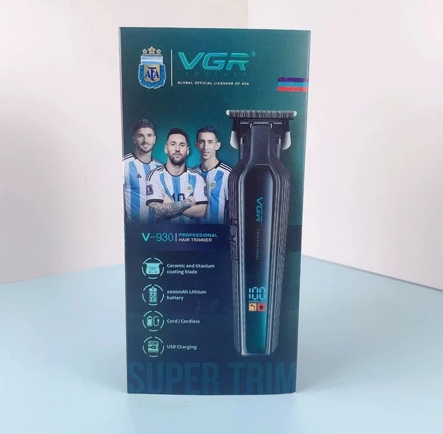 Тример VGR V-930 GREEN 4 насадки LED дисплей - Фото 2 Тример VGR V-930 GREEN 4 насадки LED дисплей - изображение 2