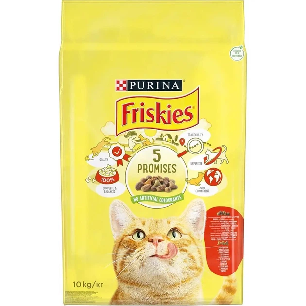 Сухий корм для котів Friskies курка та яловичина 10 кг - изображение 2