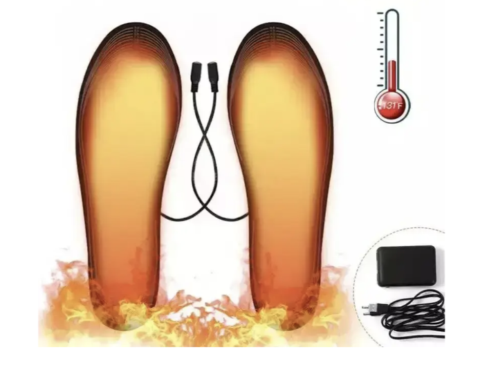 Устілки з підігрівом USB Extra універсальні термоустілки для взуття з електропідігрівом від павербанка або зарядного блоку антибактеріальні зимові для дорослих розмір 35–45 - зображення 5