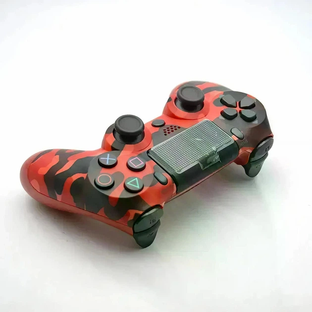 Игровой пульт RE PlayStation 4 Doubleshock 4 V2, беспроводной Bluetooth геймпад для PS4 красный камуфляж - Фото 2 Игровой пульт RE PlayStation 4 Doubleshock 4 V2, беспроводной Bluetooth геймпад для PS4 красный камуфляж - изображение 2