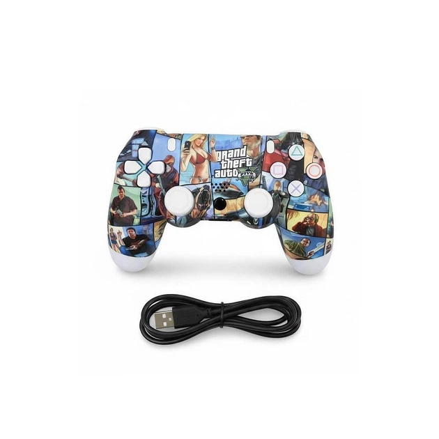 Игровой пульт RE для PlayStation 4 Doubleshock 4 V2 GTA 5, беспроводной Bluetooth геймпад PS4 - Фото 3 Игровой пульт RE для PlayStation 4 Doubleshock 4 V2 GTA 5, беспроводной Bluetooth геймпад PS4 - изображение 3