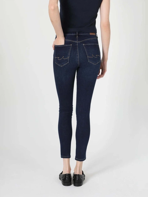 Джинси Super Slim Fit жіночі Colin's 759 Lara CL1056571DN09921 26-30 Темно-сині (8683197027443) - Фото 2 Джинси Super Slim Fit жіночі Colin's 759 Lara CL1056571DN09921 26-30 Темно-сині (8683197027443) - зображення 2