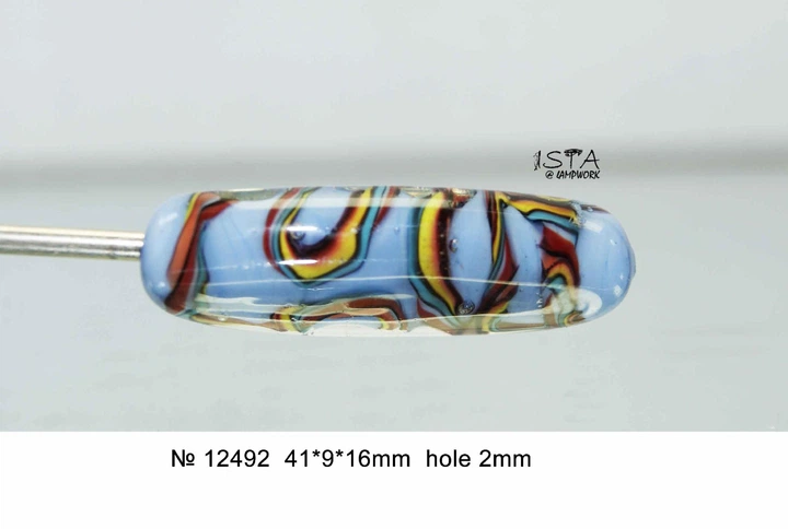 Набір скляних намистин № 12492 ISTA Lampwork - Фото 1 Набір скляних намистин № 12492 ISTA Lampwork - зображення 1
