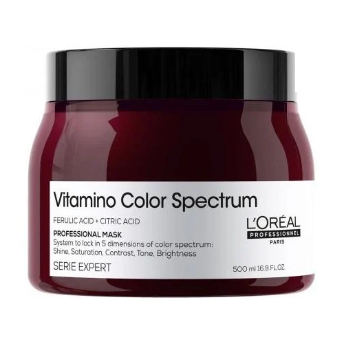 Маска для блиску та збереження кольору волосся L'Oreal Professionnel Vitamino Color Spectrum 500 мл - Фото 1 Маска для блиску та збереження кольору волосся L'Oreal Professionnel Vitamino Color Spectrum 500 мл - изображение 1