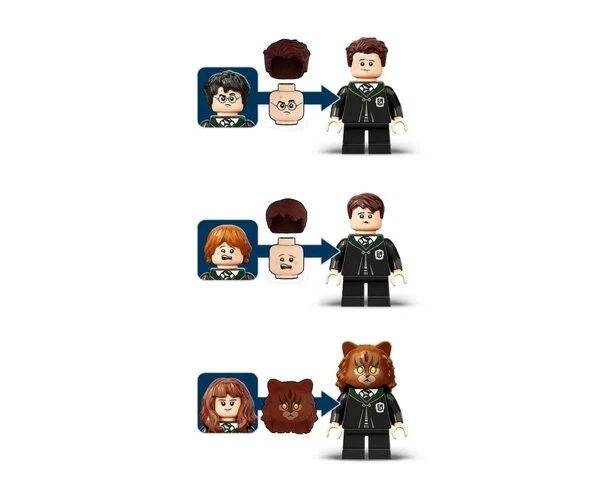Конструктор LEGO Harry Potter Хогвартс Помилка з Оборотним Зіллям магічний набір для дітей та фанатів серії з мініфігурками персонажів та інтерактивними елементами для відтворення культових сцен школи чарівників розвиваючий ігровий комплект - зображення 9