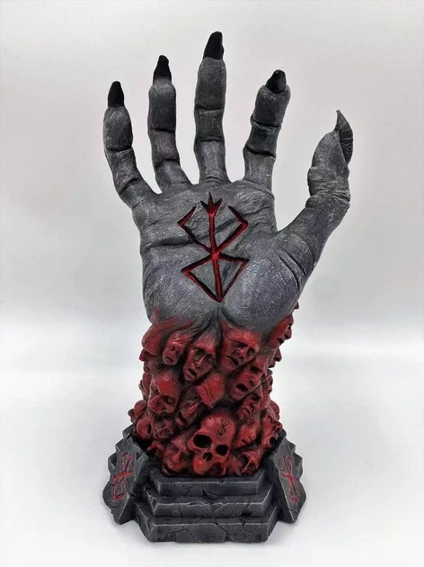 Статуэтка Berserk Рука Бога 25 см коллекционная фигурка с амулетом Бехелит для фанатов манги и ценителей мрачной эстетики - изображение 4