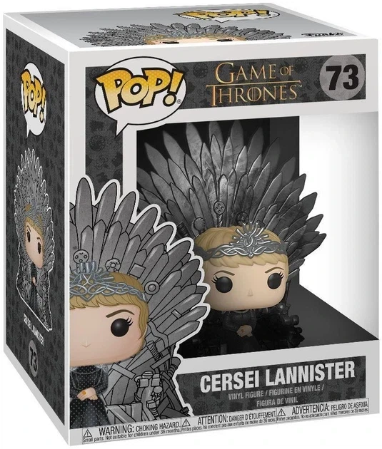 Фігурка Funko Pop Deluxe 73 Серсея Ланністер на Залізному троні 17 см колекційна модель з вінілу для фанатів серіалу Гра престолів деталізований сувенір з культової саги Вестерос для поціновувачів ексклюзивних статуеток Funko Pop Deluxe серії - зображення 2