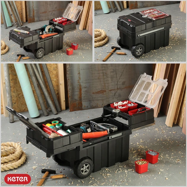 Ящик для инструментов Keter Master Loader 65,3 л пластик 616x378x415 мм - изображение 5