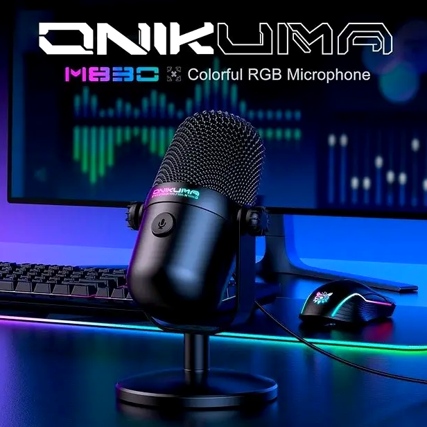 Микрофон Onikuma M830 конденсаторный USB Type-C для стриминга записи подкастов качественного звука - изображение 6