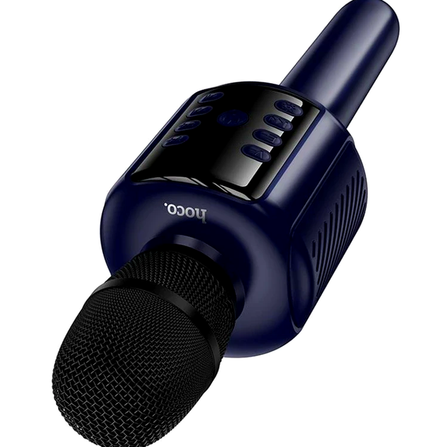 Микрофон Hoco L24 Shine беспроводной для караоке и вечеринок с динамиком 52 мм и Bluetooth 5.4 - изображение 3