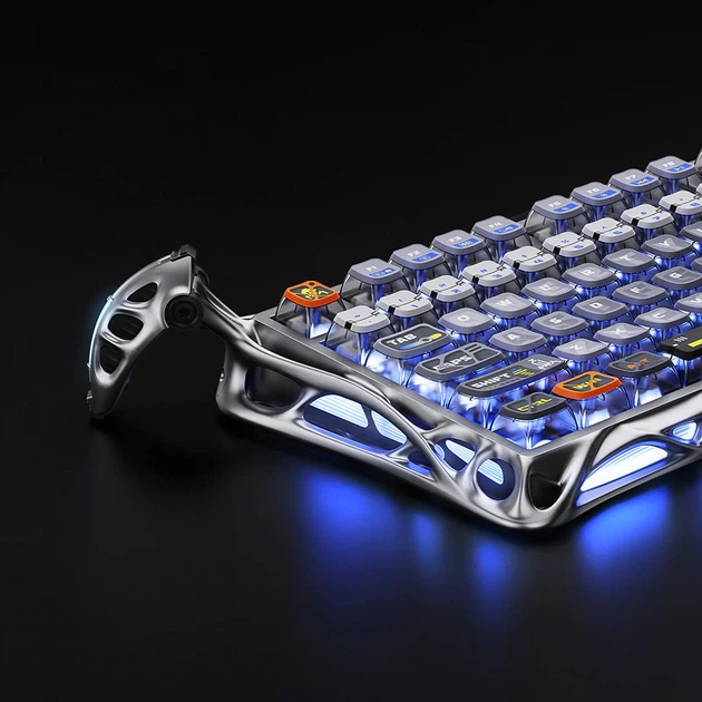 Беспроводная клавиатура GravaStar Mercury K1 Pro (Interstellar Silver) - изображение 3