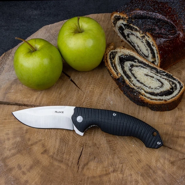 Ніж складаний туристичний Ruike Fang P852-B, (8.9 см) 14C28N / G10 чорний - зображення 7