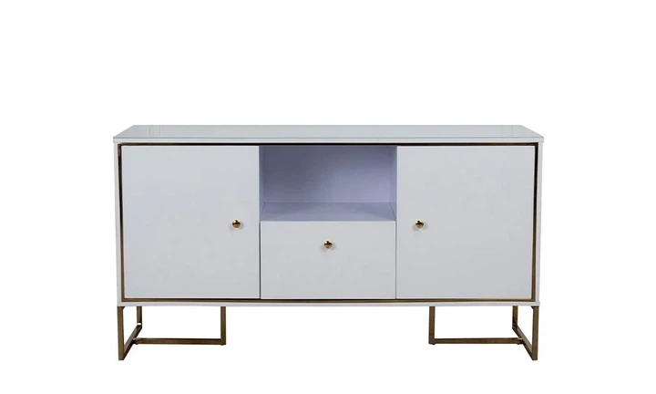 Буфет Невада МДФ 158x46x84 см Білий - зображення 2