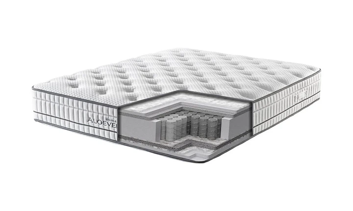 Матрас двусторонний Aloevera Doubleface Pocket Spring 160x200 см 7-зонный - Фото 2 Матрас двусторонний Aloevera Doubleface Pocket Spring 160x200 см 7-зонный - изображение 2
