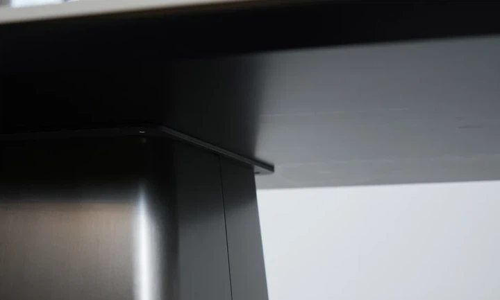 Обеденный стол Титан белый глянец керамика 180x90 см графитовая нержавеющая сталь - Фото 7 Обеденный стол Титан белый глянец керамика 180x90 см графитовая нержавеющая сталь - изображение 7