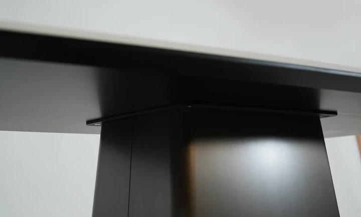 Обеденный стол Титан белый глянец керамика 180x90 см графитовая нержавеющая сталь - Фото 8 Обеденный стол Титан белый глянец керамика 180x90 см графитовая нержавеющая сталь - изображение 8