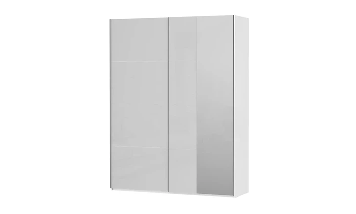 Шкаф-купе 2д Fittio FTIS02462 с зеркалом 1,8 м белый глянец - изображение 9