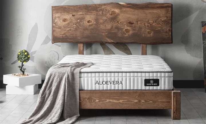 Матрас беспружинный Aloevera Visco Memory Foam 140x200 см Трикотажное полотно - Фото 5 Матрас беспружинный Aloevera Visco Memory Foam 140x200 см Трикотажное полотно - изображение 5