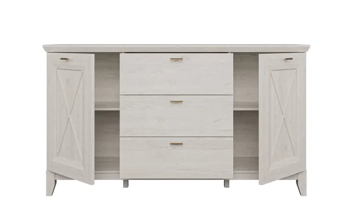 Комод 2д3ш Miramare ДСП 118,6x48,8x133,5 см Сосна біла - зображення 6