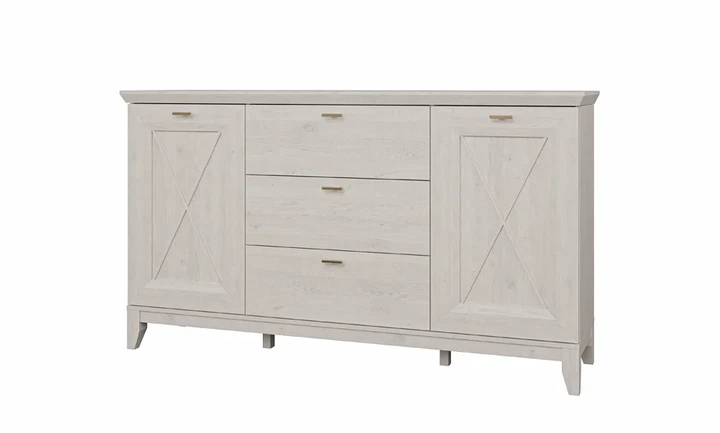 Комод 2д3ш Miramare ДСП 118,6x48,8x133,5 см Сосна біла - зображення 7