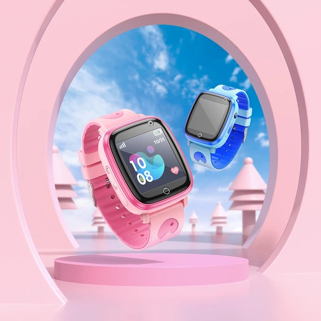 Дитячий cмарт-годинник Hoco Y100 36mm. SIM 2G. 400 mAh. IP65 Blue - Фото 5 Дитячий cмарт-годинник Hoco Y100 36mm. SIM 2G. 400 mAh. IP65 Blue - зображення 5