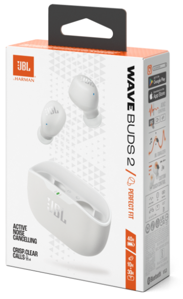 Гарнітура JBL WAVE BUDS 2 White (JBLWBUDS2WHT) - Фото 10 Гарнітура JBL WAVE BUDS 2 White (JBLWBUDS2WHT) - зображення 10