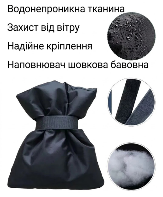 Чехол для наружного крана защита от замерзания зимой WT-1915 чёрный (JDT-0850607) - Фото 3 Чехол для наружного крана защита от замерзания зимой WT-1915 чёрный (JDT-0850607) - изображение 3