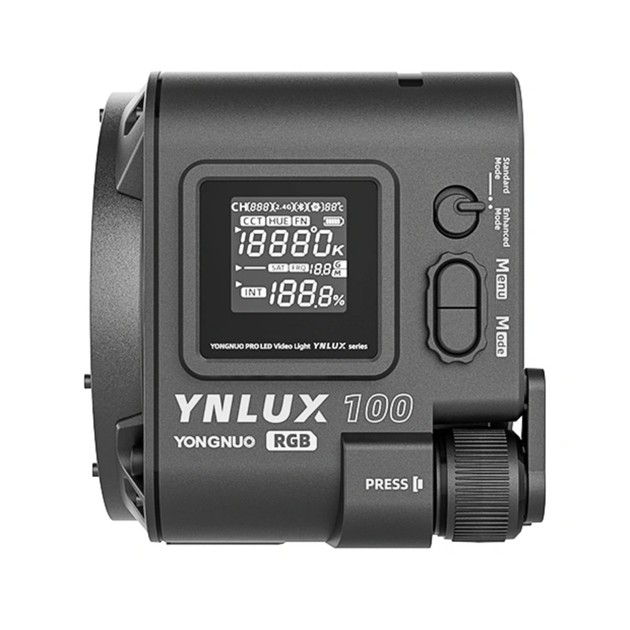 Постійне студійне світло різнокольорове Yongnuo YNLUX100 RGB KIT Bi-Color 2700K~6500K - зображення 8