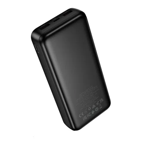 Павербанк Power Bank HOCO DB130 Tridentis 20000 mAh PD30W Black портативный аккумулятор с быстрой зарядкой USB-C - Фото 4 Павербанк Power Bank HOCO DB130 Tridentis 20000 mAh PD30W Black портативный аккумулятор с быстрой зарядкой USB-C - изображение 4