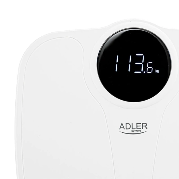 Ваги Adler AD 8172w White підлогові електронні 180kg - Фото 8 Ваги Adler AD 8172w White підлогові електронні 180kg - зображення 8