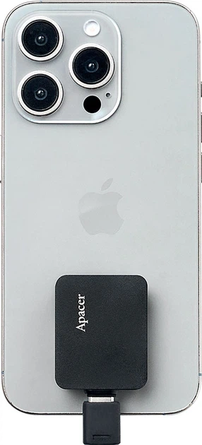 Портативний SSD Apacer AS714 1 TB USB 3.2 Gen.2 Read/Write 1000 MB/s Black (KST-AP1TBAS714B-1) - изображение 5