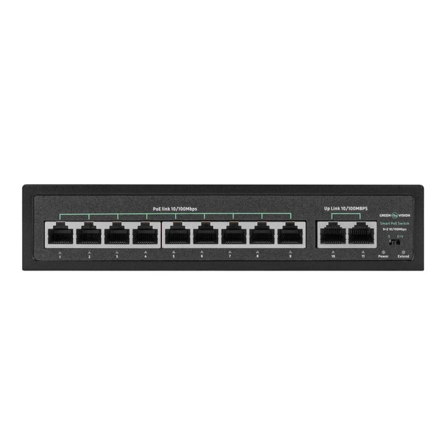 Комутатор мережевий GreenVision POE GV-016-D-09+2P (LP-21311) - изображение 3