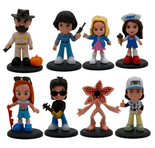 Набор игровых фигурок 8 ШТ герои из сериала Странные дела Stranger Things, высота 7-8 см на подставках (SVS) - изображение 7