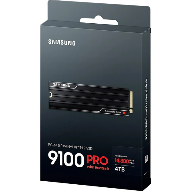 SSD диск Samsung 9100 PRO with Heatsink 4 ТБ M.2 NVMe PCIe 5.0 x4 SSD (MZ-VAP4T0CW) - изображение 3