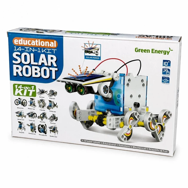 Конструктор STEM Solar Robot 14 в 1 на сонячній енергії для вивчення робототехніки - зображення 6