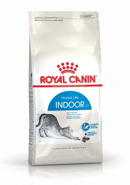 Корм для кішок Royal Canin Indoor 27 для тих, хто живе в приміщенні, 400 г - Фото 1 Корм для кішок Royal Canin Indoor 27 для тих, хто живе в приміщенні, 400 г - изображение 1