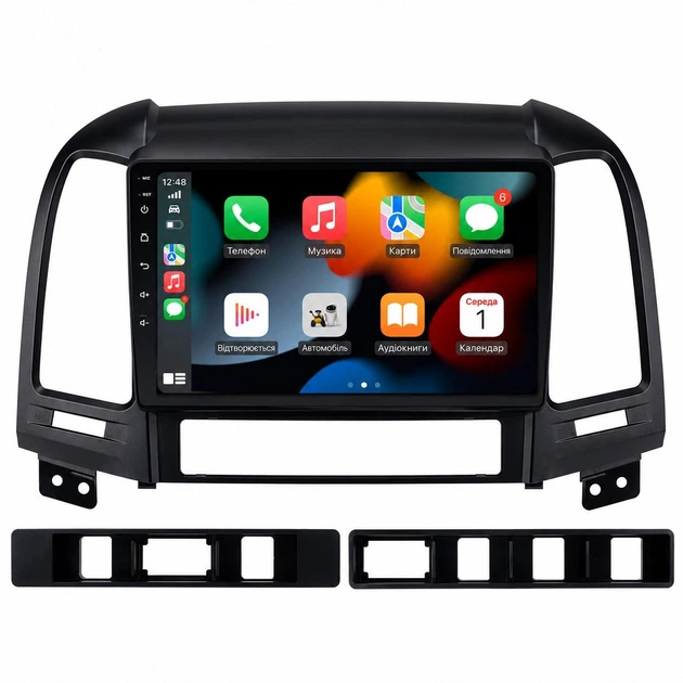 Штатная автомагнитола Hyundai Santa Fe 2006-2012 4/64Gb 4G CarPlay Android Auto DSP TDA7851 сенсорная авто магнитола в машину с экраном 2K QLED 9.5 дюймов андроид 14 - изображение 2