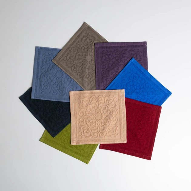 Кухонная жаккардовая салфетка GM Textile 25х25см 380 г/м2 (Бордовый) - Фото 3 Кухонная жаккардовая салфетка GM Textile 25х25см 380 г/м2 (Бордовый) - изображение 3