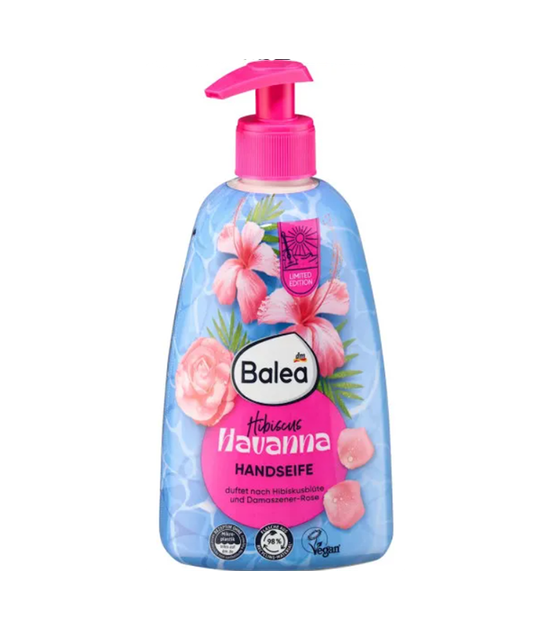 Жидкое мыло с дозатором Balea Handseife Hibiscus Hawanna Гибискус гаванский, 500 мл. (4067796157185) - Фото 1 Жидкое мыло с дозатором Balea Handseife Hibiscus Hawanna Гибискус гаванский, 500 мл. (4067796157185) - изображение 1