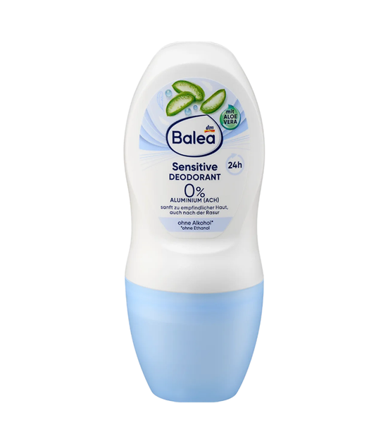 Женский дезодорант шариковый Balea Deodorant Sensitive 0% Aluminium 24h для чувствительной кожи, 50 мл. (4066447591989) - Фото 1 Женский дезодорант шариковый Balea Deodorant Sensitive 0% Aluminium 24h для чувствительной кожи, 50 мл. (4066447591989) - изображение 1