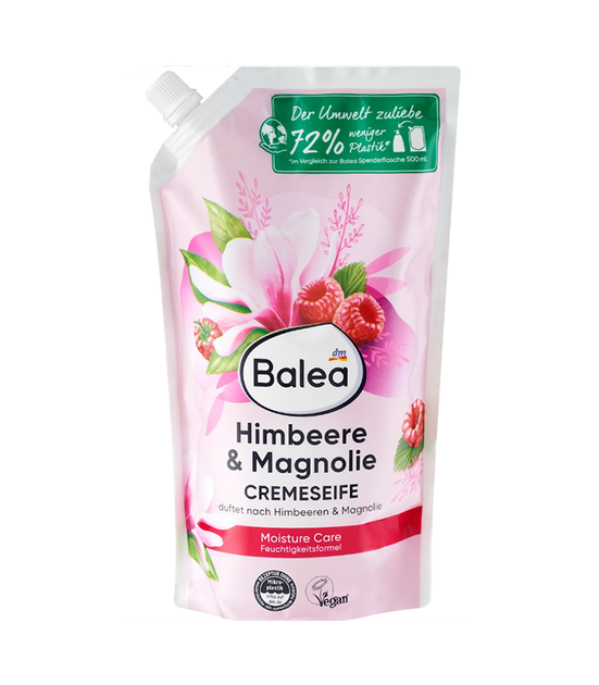 Крем мыло Balea Cremeseife Himbeere & Magnolie Малина и магнолия, 850 мл. (4066447704921) - Фото 1 Крем мыло Balea Cremeseife Himbeere & Magnolie Малина и магнолия, 850 мл. (4066447704921) - изображение 1