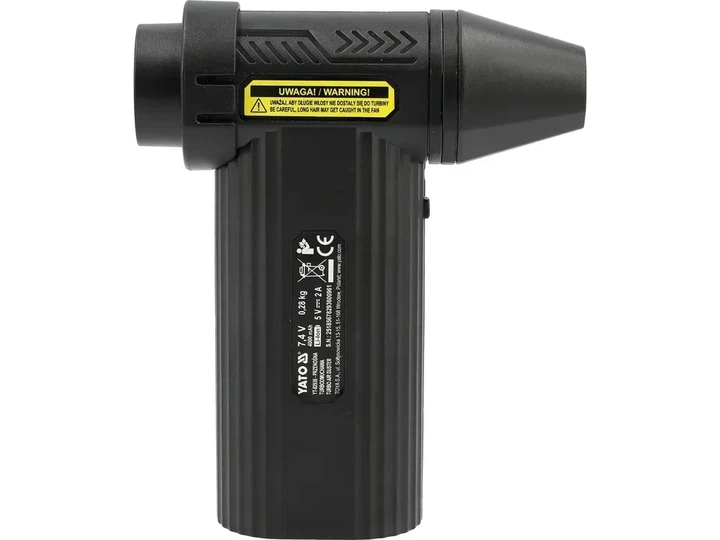 Турбо-воздуходувка мини YATO 7.4 В USB YT-82936 - изображение 2