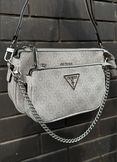 Женская сумка Guess 136 кросс-боди бледно-розовая - изображение 3