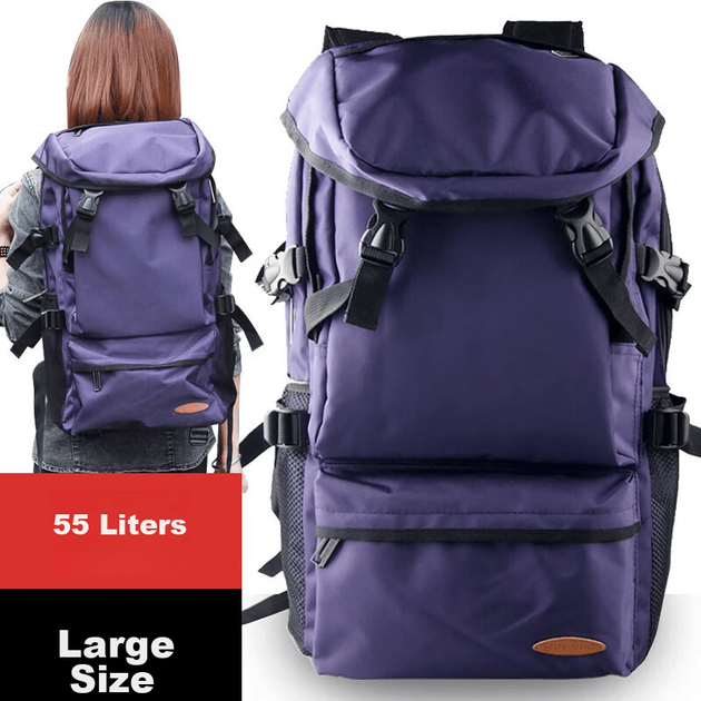 Туристичний рюкзак Landcase 8051 великий місткий для альпінізму та подорожей Purple - Фото 3 Туристичний рюкзак Landcase 8051 великий місткий для альпінізму та подорожей Purple - зображення 3