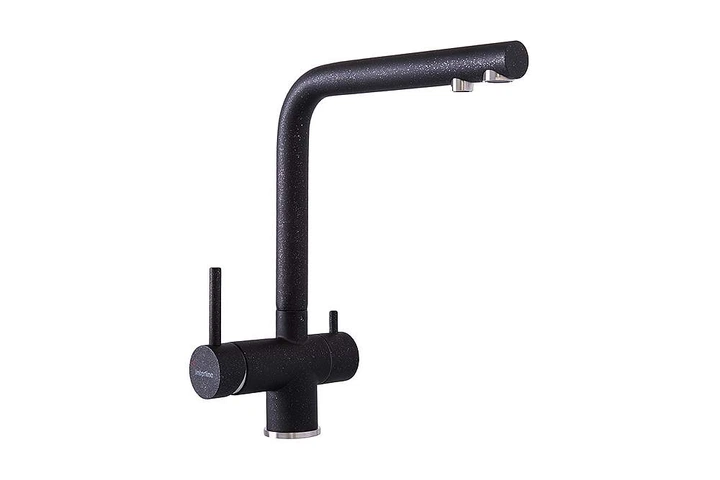 Смеситель Гранитный INTERLINE Mix new Black - Фото 6 Смеситель Гранитный INTERLINE Mix new Black - изображение 6