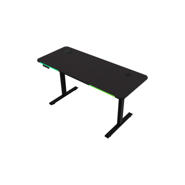Геймерский компьютерный стол GT Racer T-S 1438 (140x60x73-118) Black - изображение 4