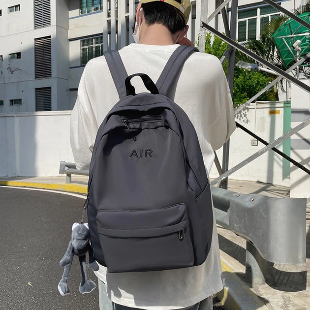 Рюкзак AIR 3296 мужской женский детский школьный портфель серый - изображение 8