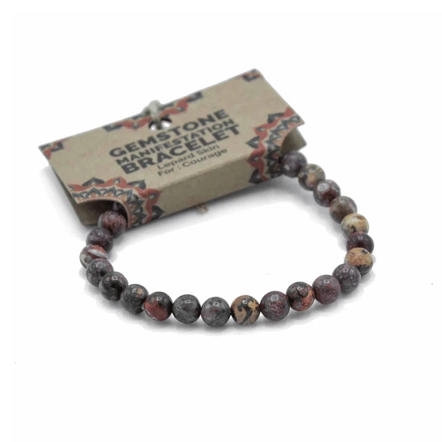 Браслет с камнем Манифестация Леопардовая яшма ZEN Style 5056368332685 - изображение 2